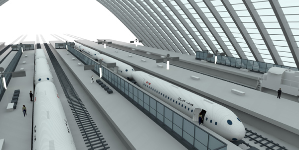 Clip-Air, un projet d'avion train